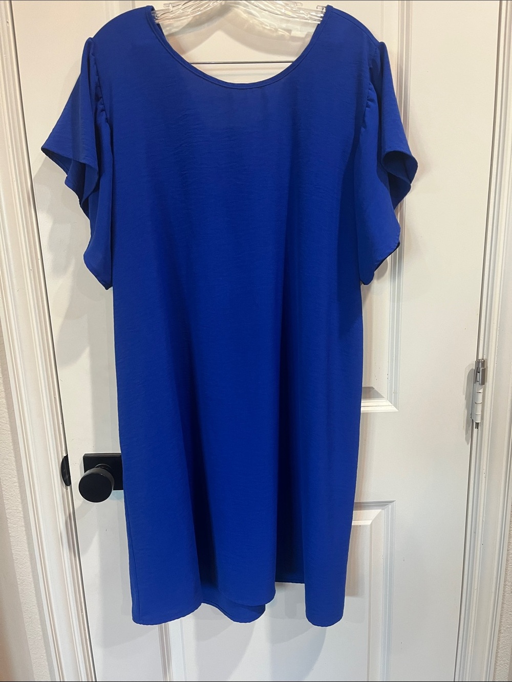 Classic Royal Blue Midi Dress - Women's